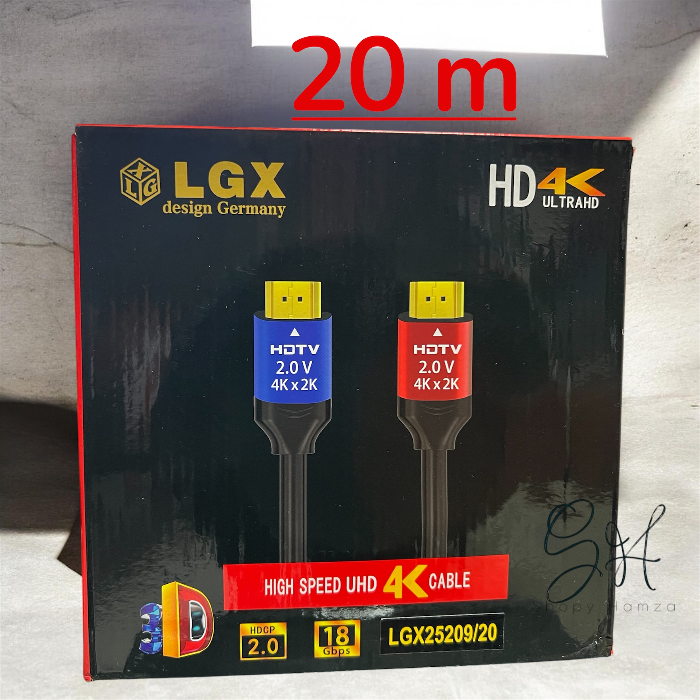 Cable HDMI 2.0 4K Ultra HD 20m